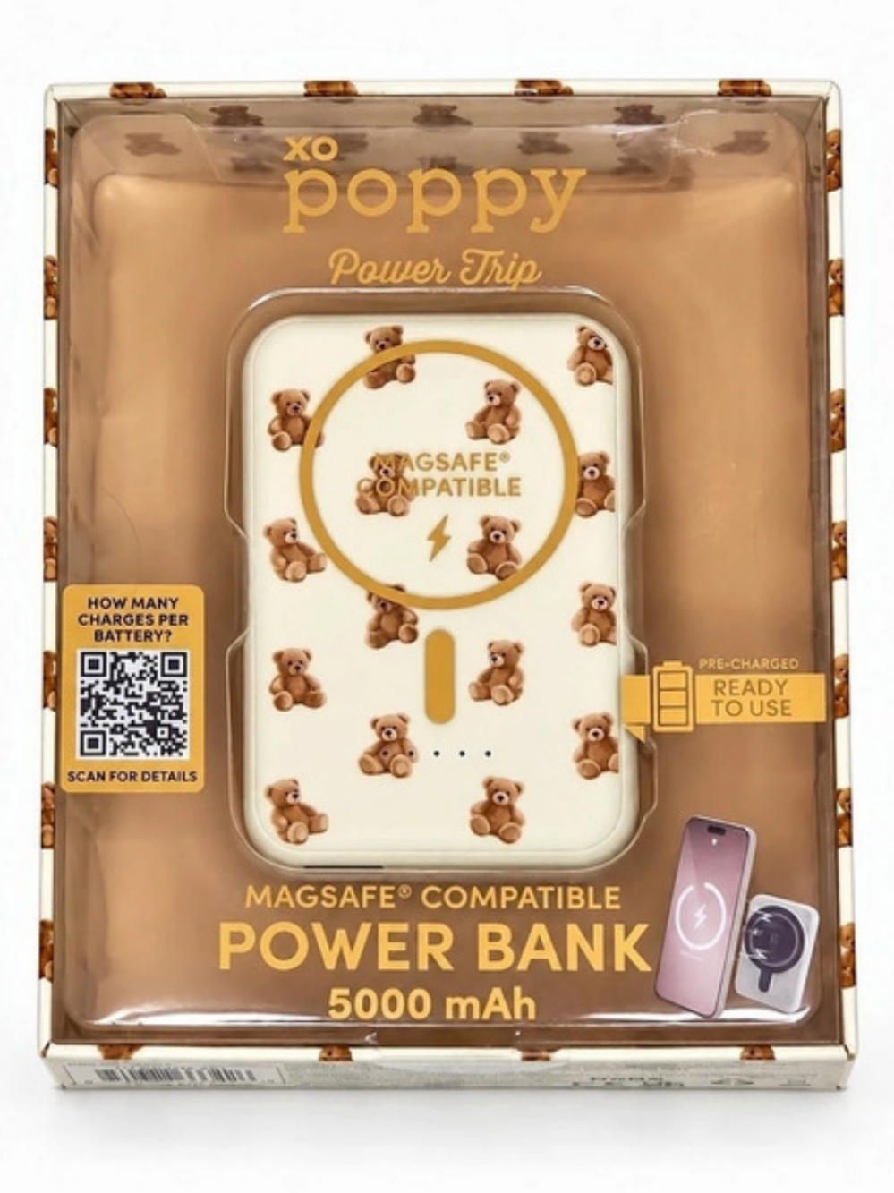 Poppy MagSafe Compatible Power Bank 5000 mAh 5000mAh Power Bank